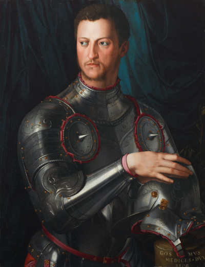 Portrait of Cosimo I de' Medici (in Armour) Bronzino